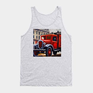 Vintage Red Truck Tank Top